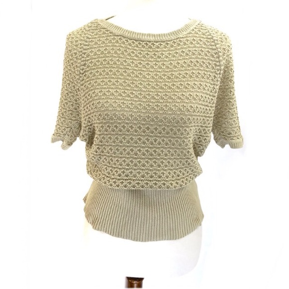 Anne Klein 1/2 Sleeve Batwing Knit Sweater - Picture 1 of 8